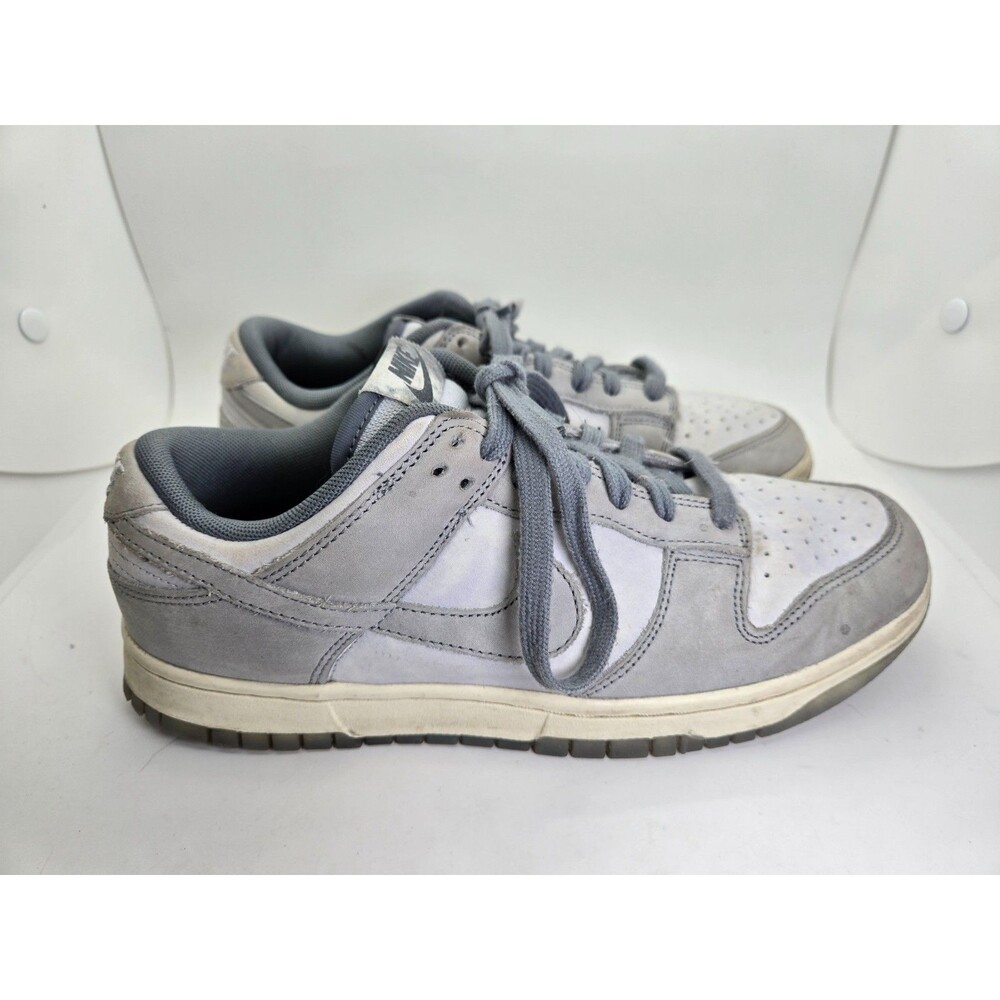 Nike Dunk Low Shoes Women's 9 Cool Grey Leather Athletic Lifestyle Gym Sneakers